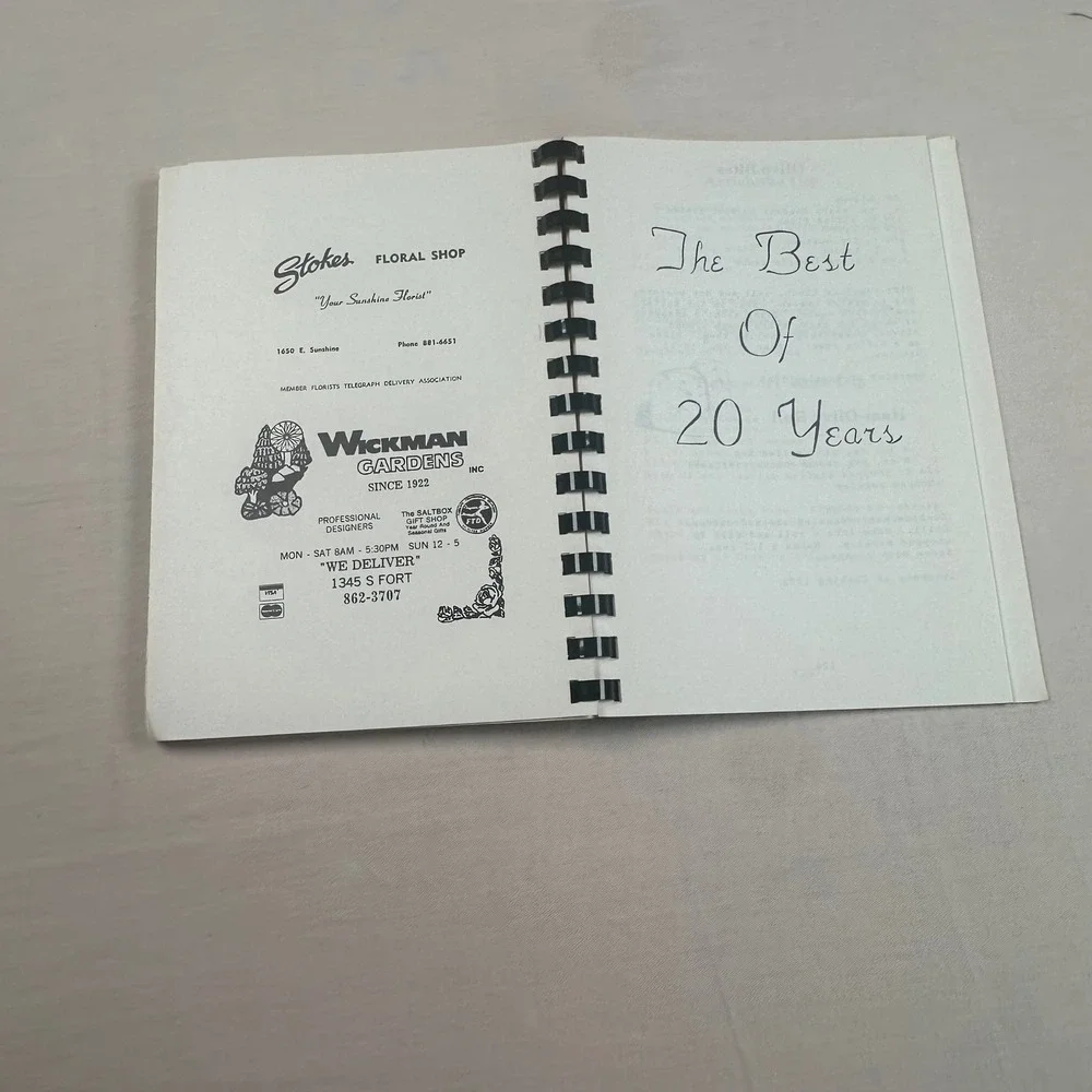 Vintage 1986 Symphony of Cooking 20th Annual Gourmet Day Spiral Cookbook Tabbed
